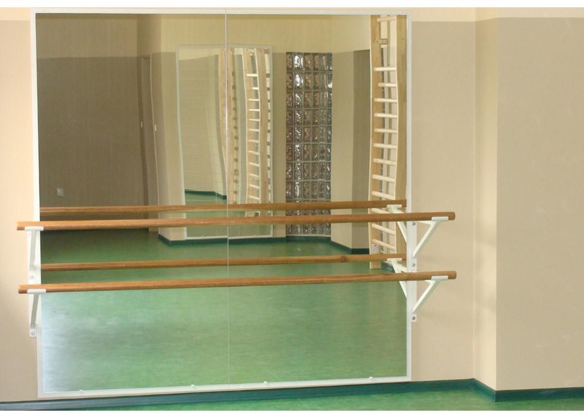 Seinäpeili kaksinkertaisella tangolla 1x2 m kuvasuurennos