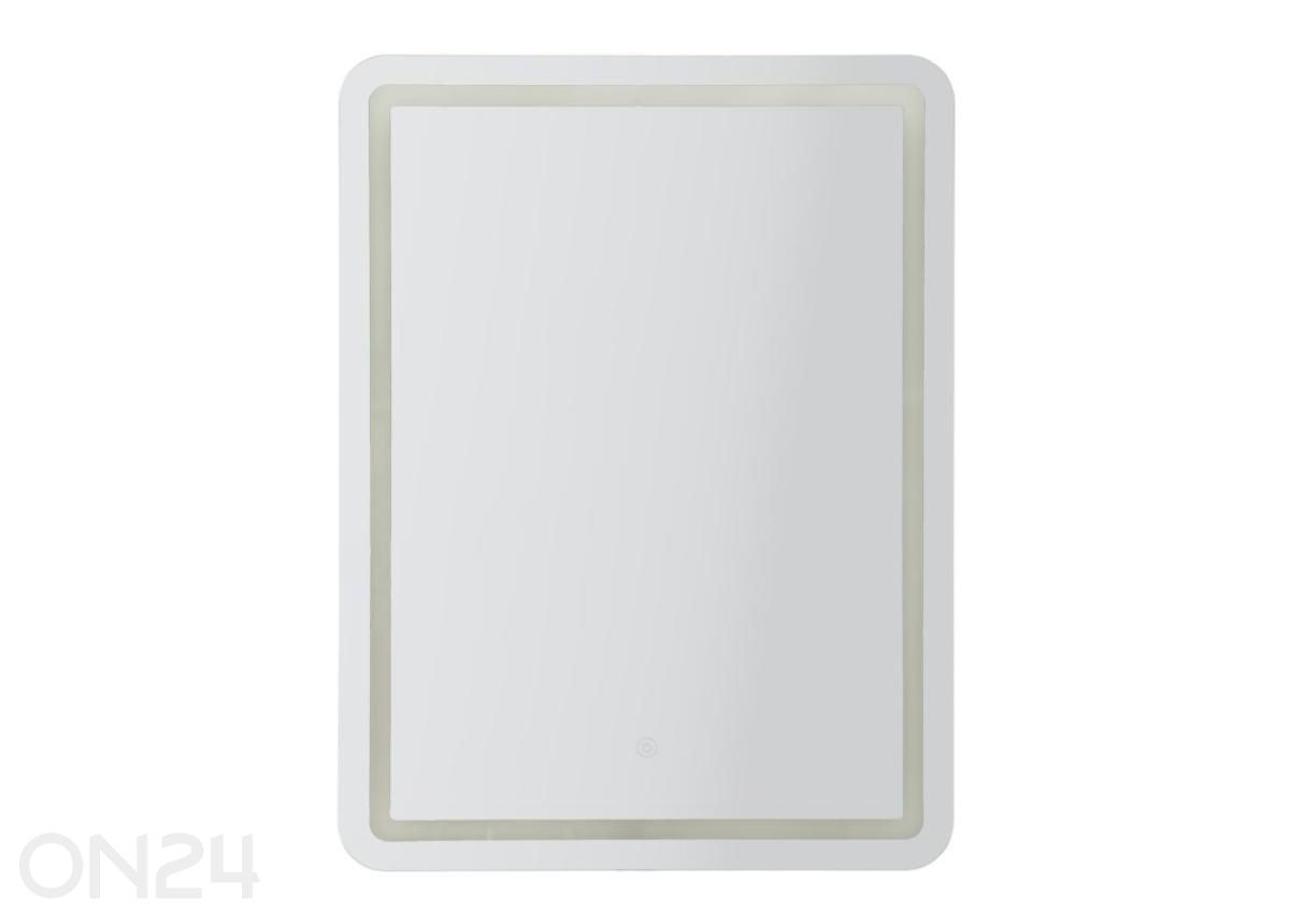 Seinäpeili LED 60x80 cm, hopeanvärinen kuvasuurennos