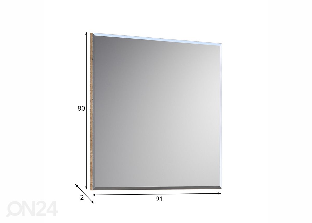 Seinäpeili Marlon 80x91 cm kuvasuurennos mitat