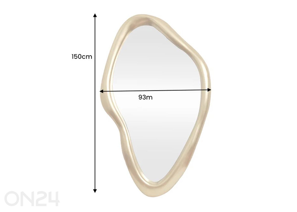 Seinäpeili Marquise kuvasuurennos mitat