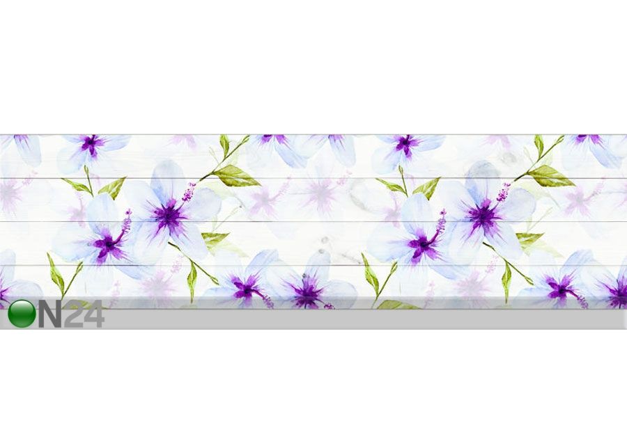 Seinätarra Flowers 2 14x500 cm kuvasuurennos