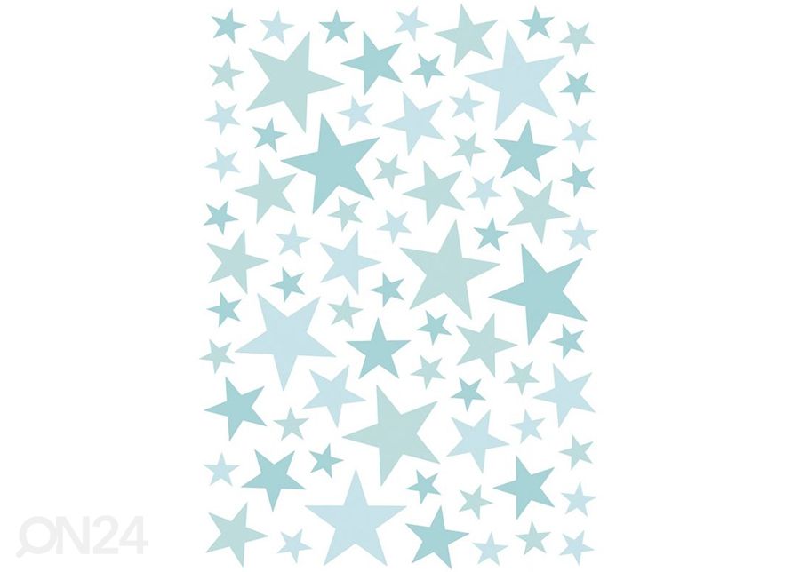 Seinätarrat Stars, 74 kpl, minttu kuvasuurennos