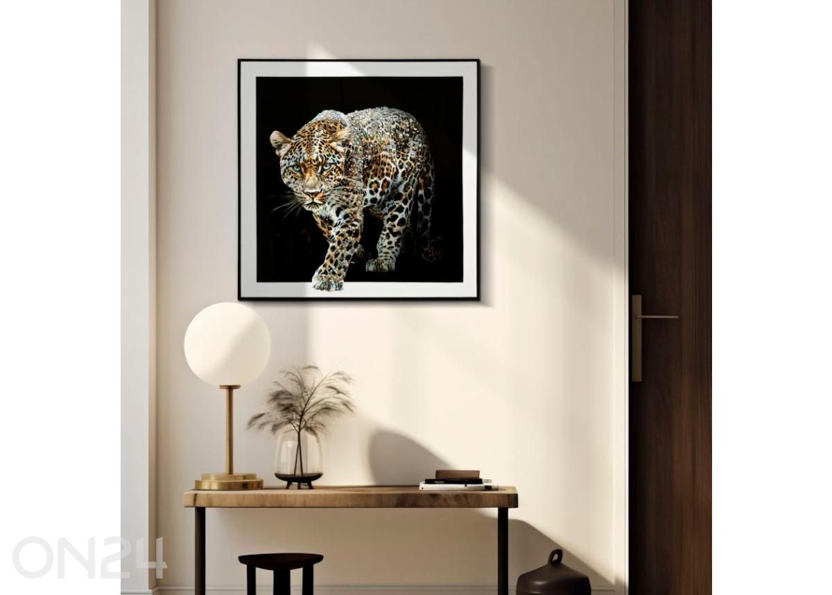 Seinätaulu Jaguar 82x82 cm kuvasuurennos