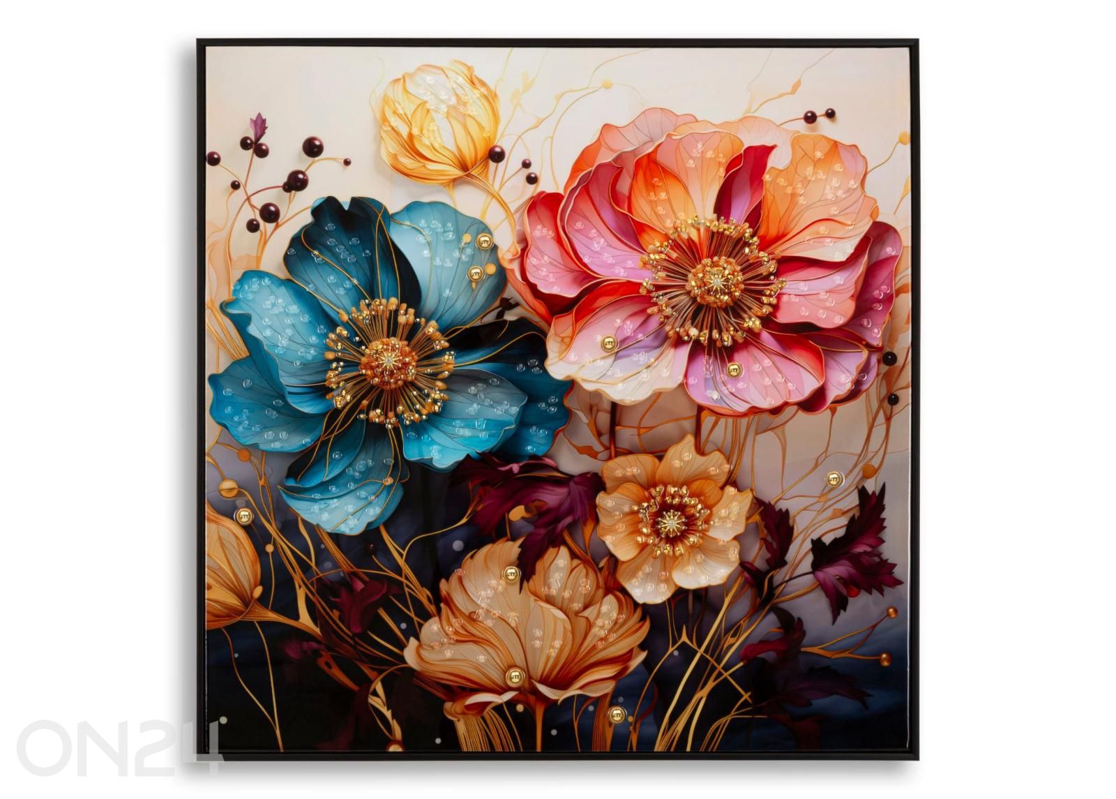 Seinätaulu Narcy 82x82 cm, värikäs kuvasuurennos