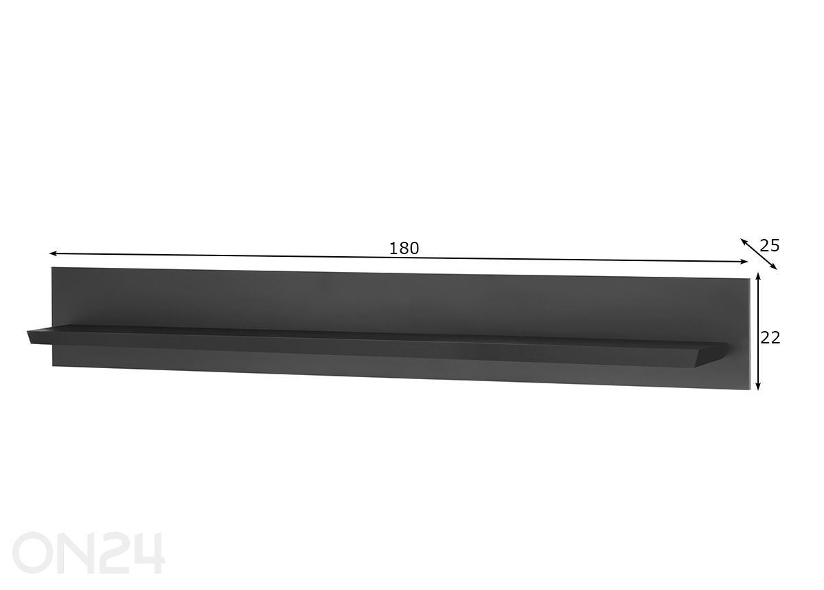 Seinätily Lincoln 180 cm kuvasuurennos mitat