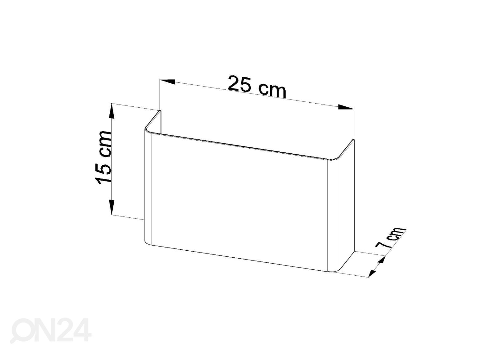 Seinävalaisin Copertura kuvasuurennos mitat