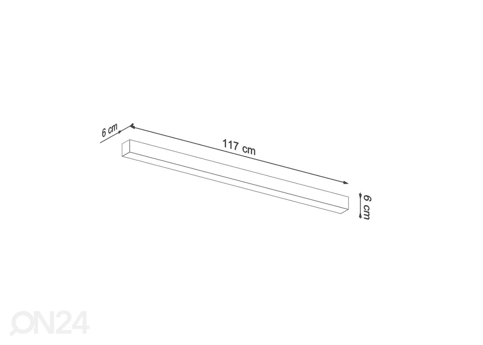 Seinävalaisin Pinne 118 kuvasuurennos mitat