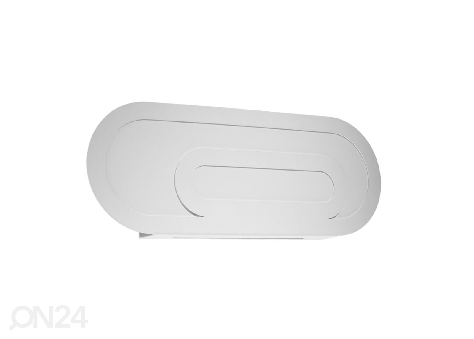 Seinävalaisin Saccon, valkoinen kuvasuurennos