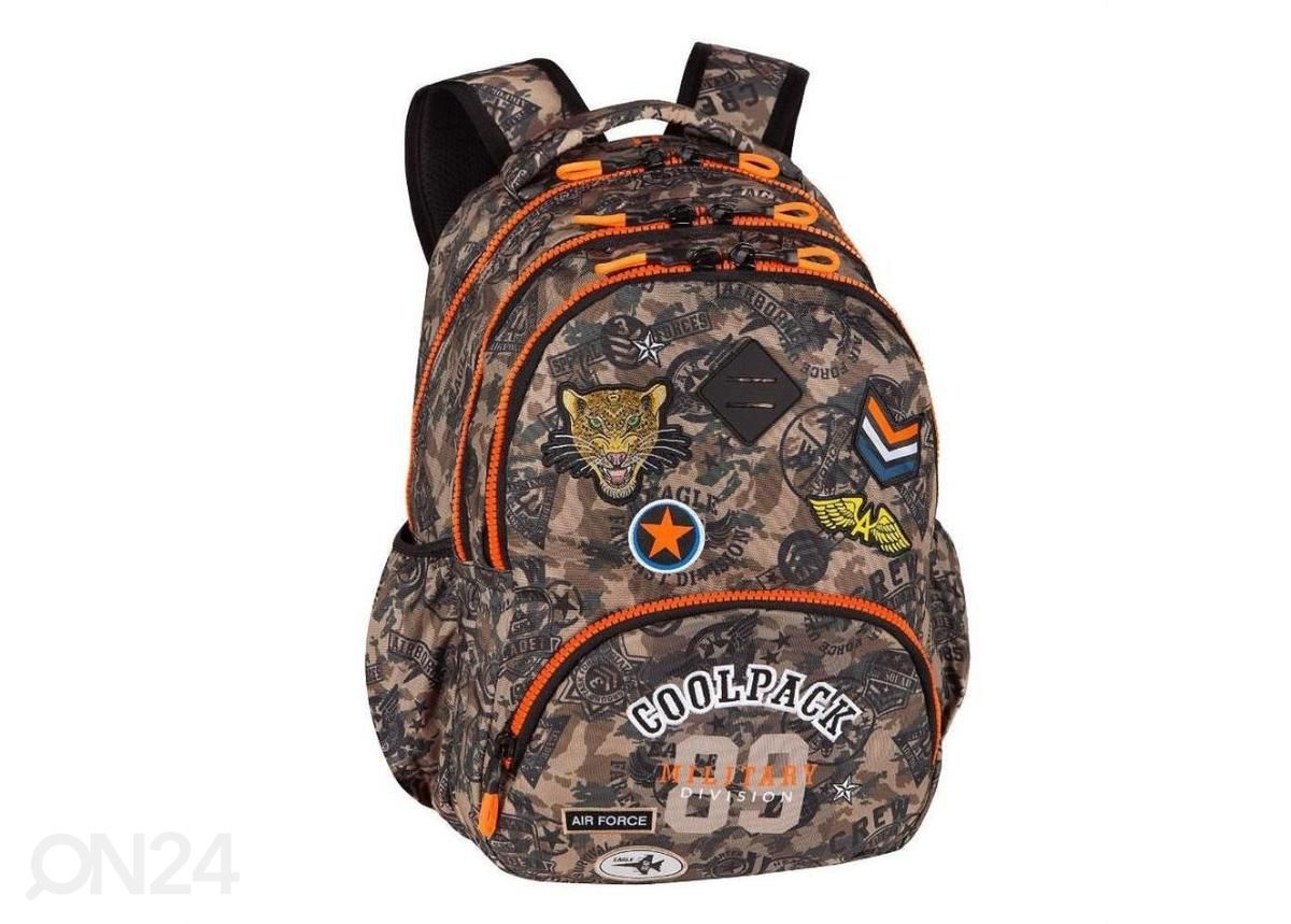 Selkäreppu CoolPack Bentley Badges B kamuflaaž 30 L kuvasuurennos