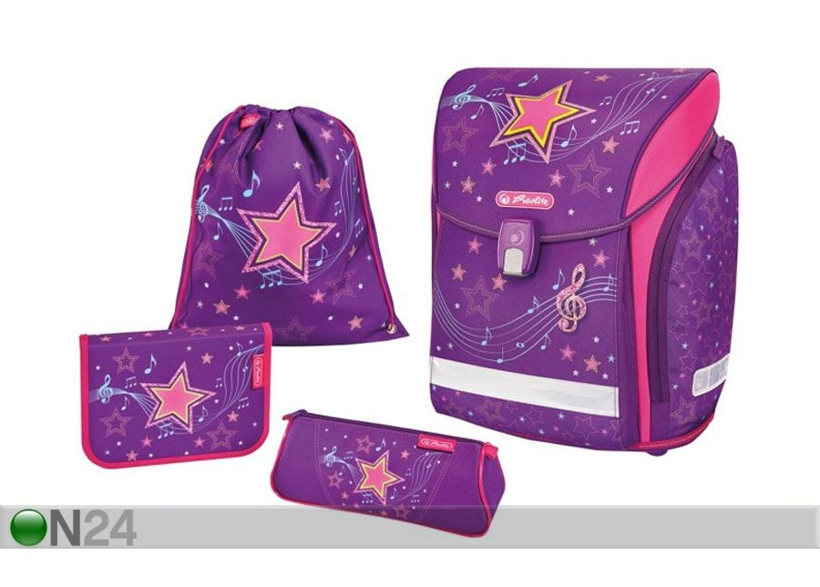 Selkäreppusetti HERLITZ NEW MIDI PLUS MELODY STAR kuvasuurennos