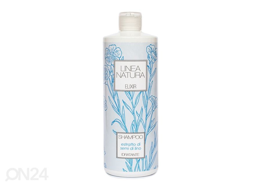 Shampoo pellavansiemenöljyllä kuvasuurennos