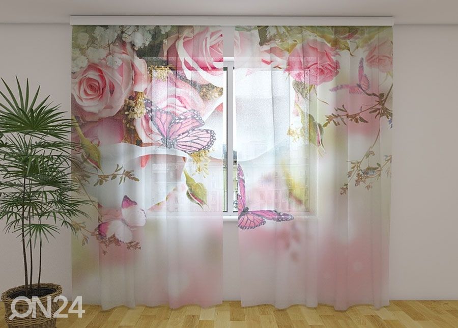 Sifonki-kuvaverho KISS OF SPRING 240x220 cm kuvasuurennos