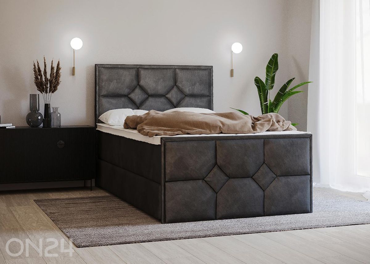 Sime Beds jenkkisänky vuodevaatelaatikolla Helena Mosaiik 120x200cm kuvasuurennos