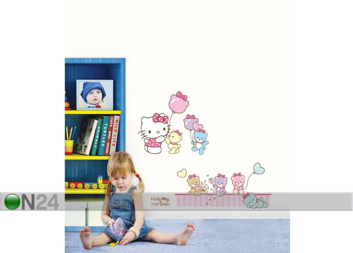 Sisustustarra HELLO KITTY JUHLAT kuvasuurennos