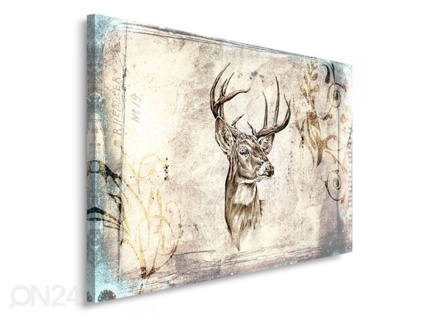 Sisustustaulu Deer's head 30x40 cm kuvasuurennos
