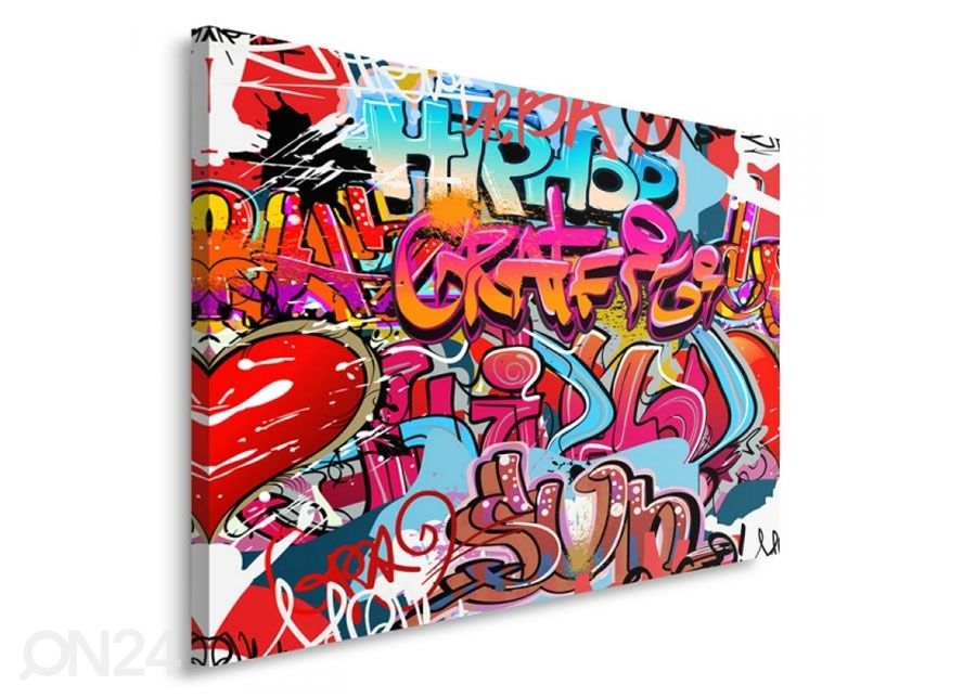 Sisustustaulu Hipphopp graffit 40x50 cm kuvasuurennos