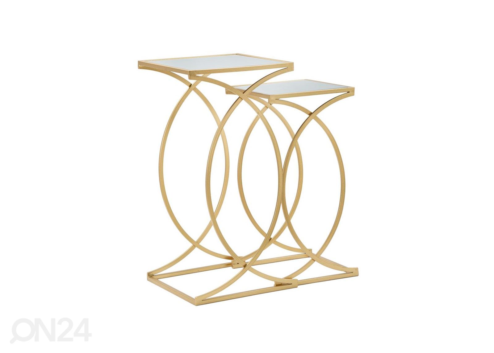 Sivupöydät Glam (2 kpl), kullanvärinen kuvasuurennos