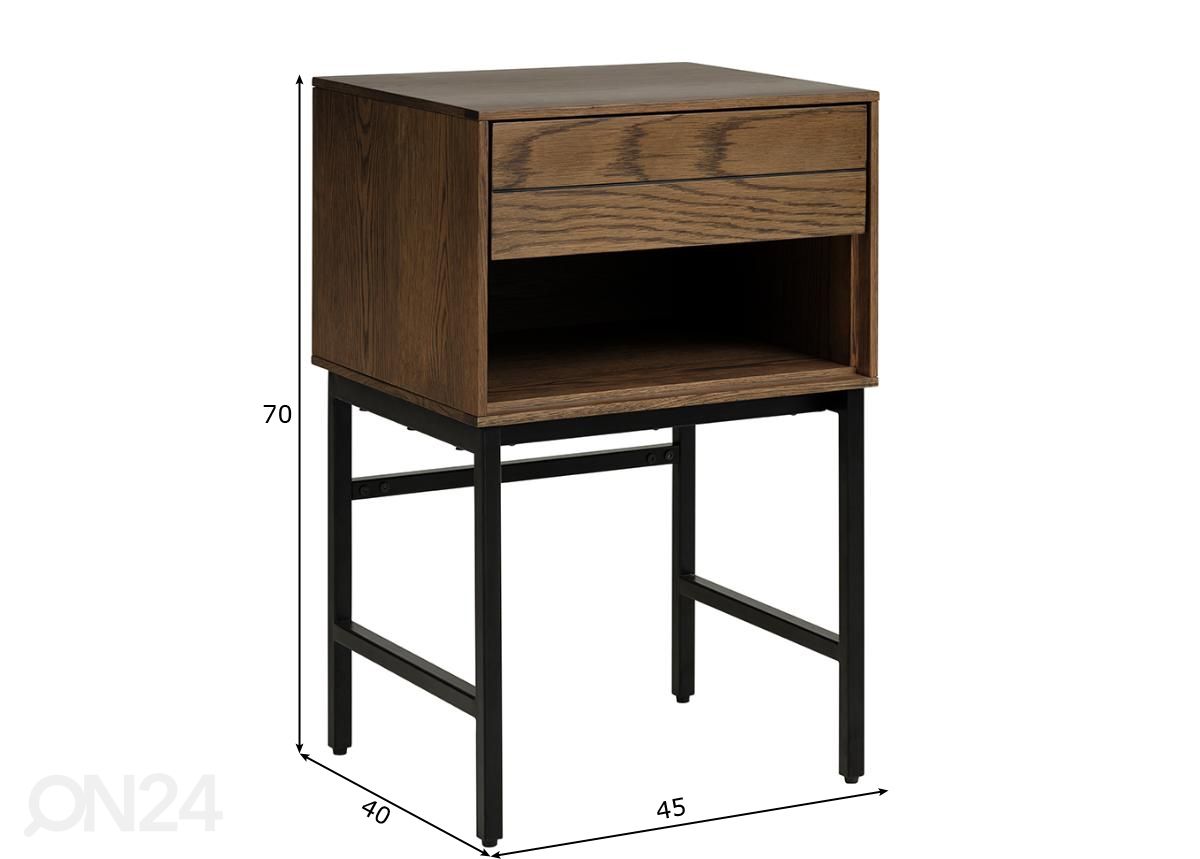 Sivupöytä 45x40 cm kuvasuurennos mitat