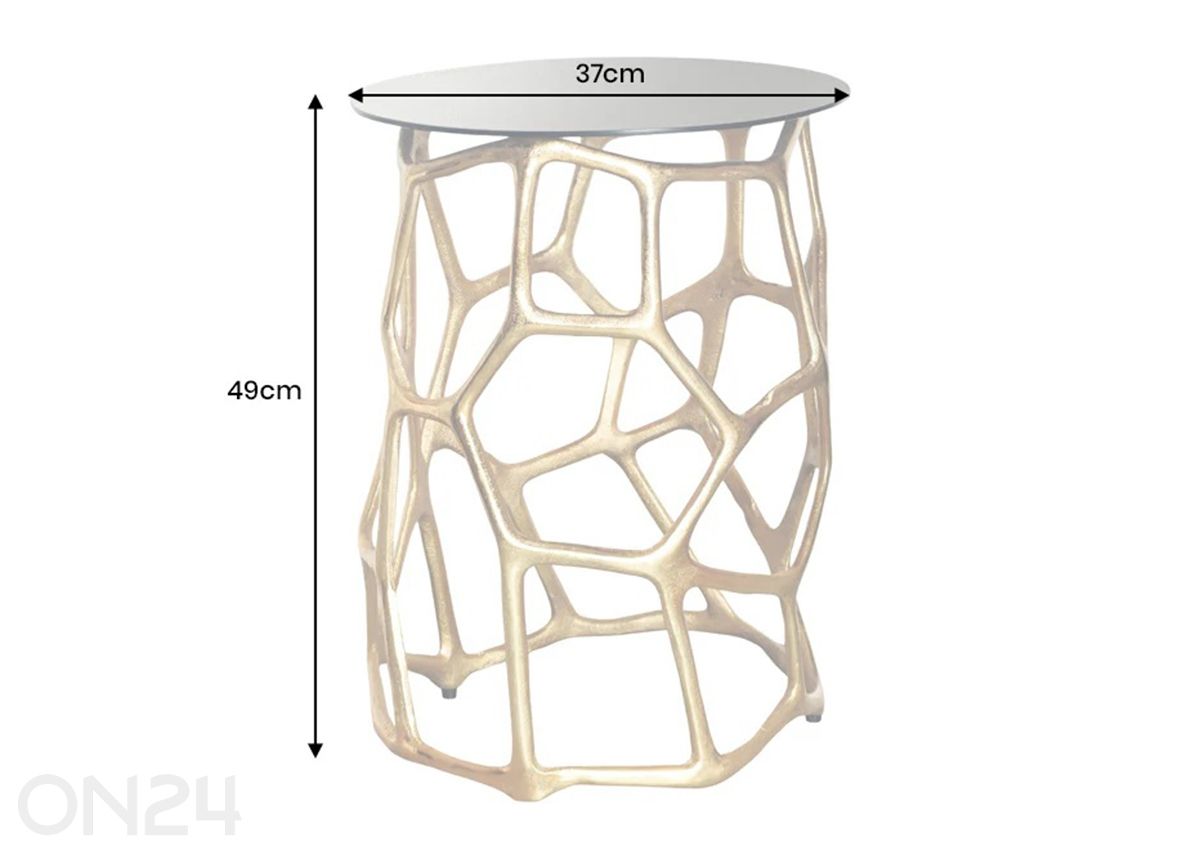 Sivupöytä Geometrie kuvasuurennos mitat