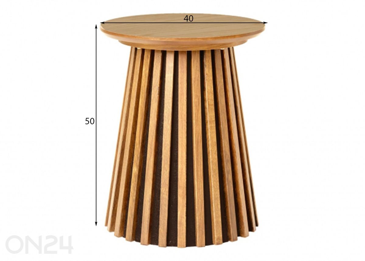 Sivupöytä Osaka Ø 40 cm kuvasuurennos mitat