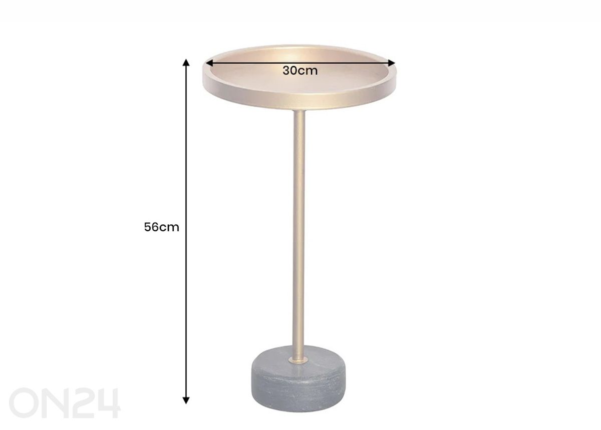 Sivupöytä Trayful Ø 30 cm kuvasuurennos mitat