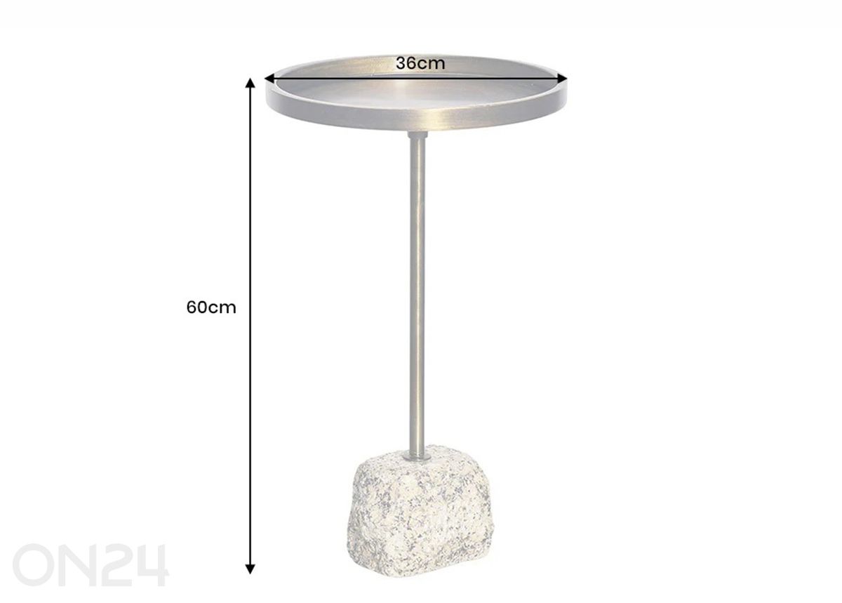 Sivupöytä Trayful Ø 36 cm kuvasuurennos mitat