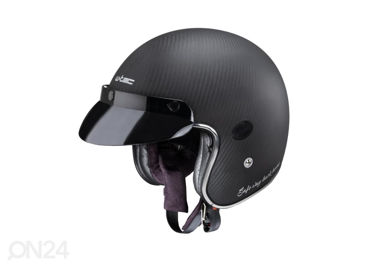 Skootterikypärä W-TEC Vacabro SWBH Matt Carbon Pure kuvasuurennos