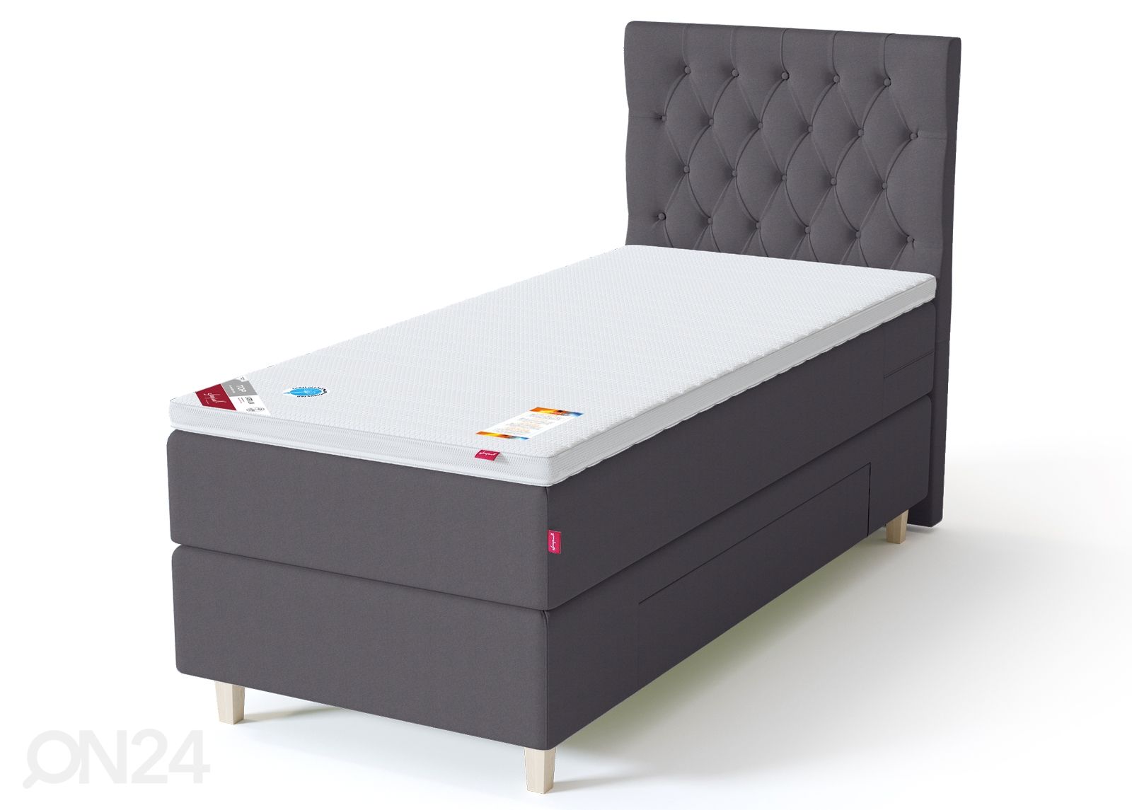 Sleepwell BLACK jenkkisänky vuodevaatelaatikolla 120x200 cm kuvasuurennos