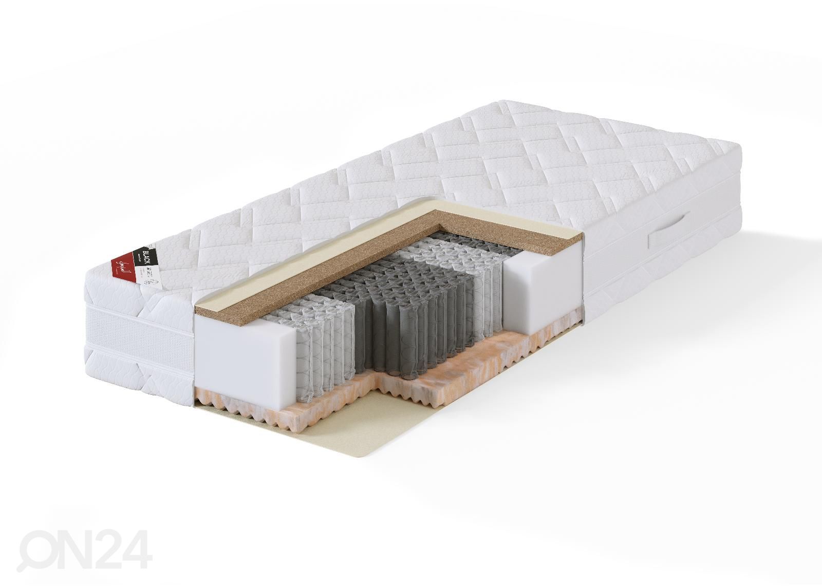 Sleepwell joustinpatja BLACK ORTHOPEDIC 80x200 cm kuvasuurennos