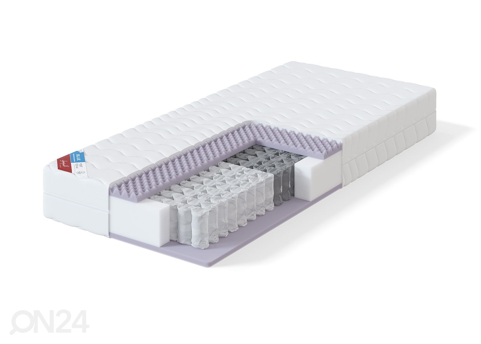 Sleepwell joustinpatja BLUE POCKET PLUS 80x200 cm kuvasuurennos