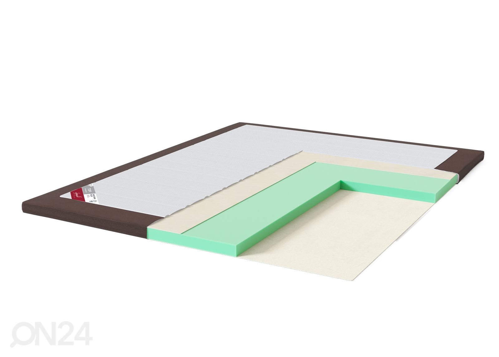 Sleepwell petauspatja TOP HR Foam Plus kalustekangas reunalla 160x200 cm kuvasuurennos
