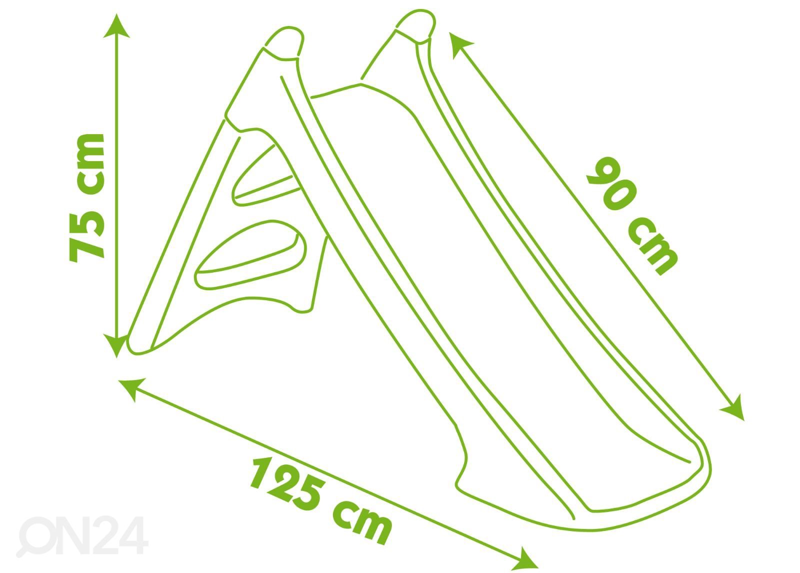 Smoby liukumäki 90 cm kuvasuurennos mitat