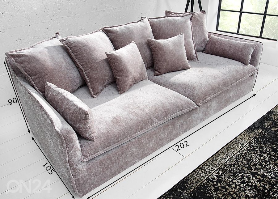 Sohva Heaven 202 cm kuvasuurennos mitat
