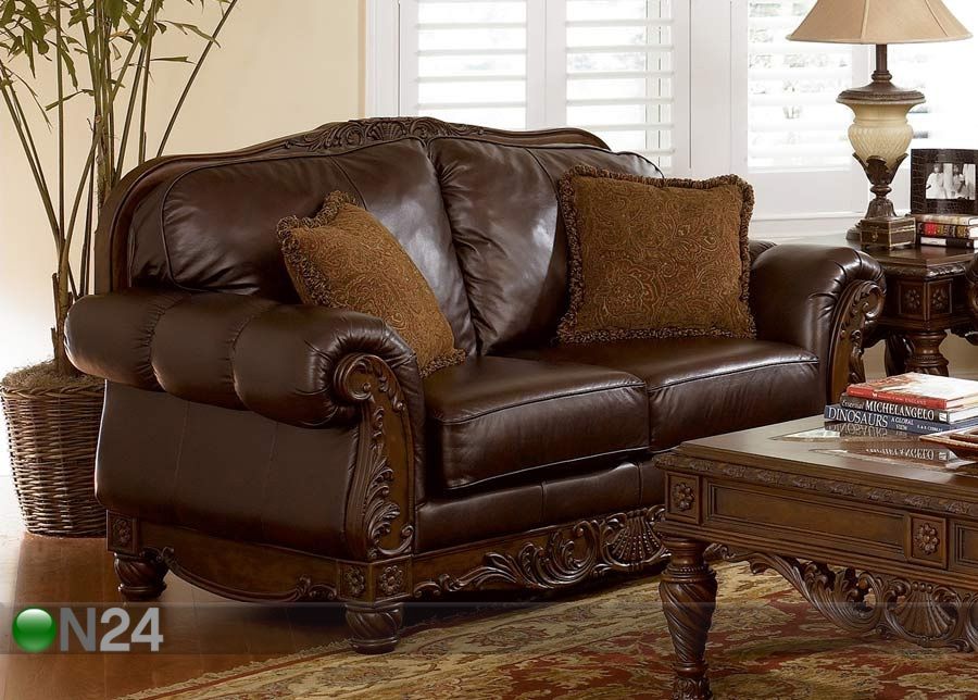Sohva NORTH SHORE-DARK BROWN, 2-ist. kuvasuurennos