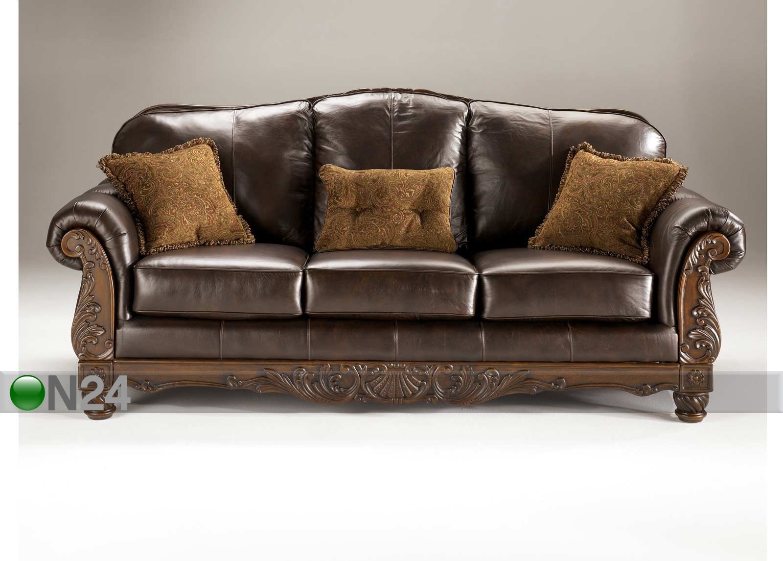 Sohva NORTH SHORE-DARK BROWN, 3-ist kuvasuurennos