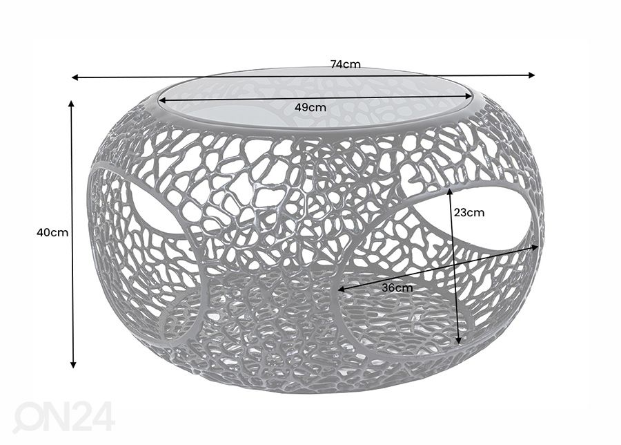 Sohvapöyä Spin Ø 49 cm kuvasuurennos