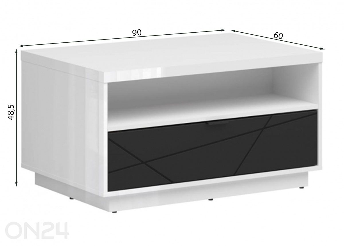 Sohvapöytä Forn kuvasuurennos mitat