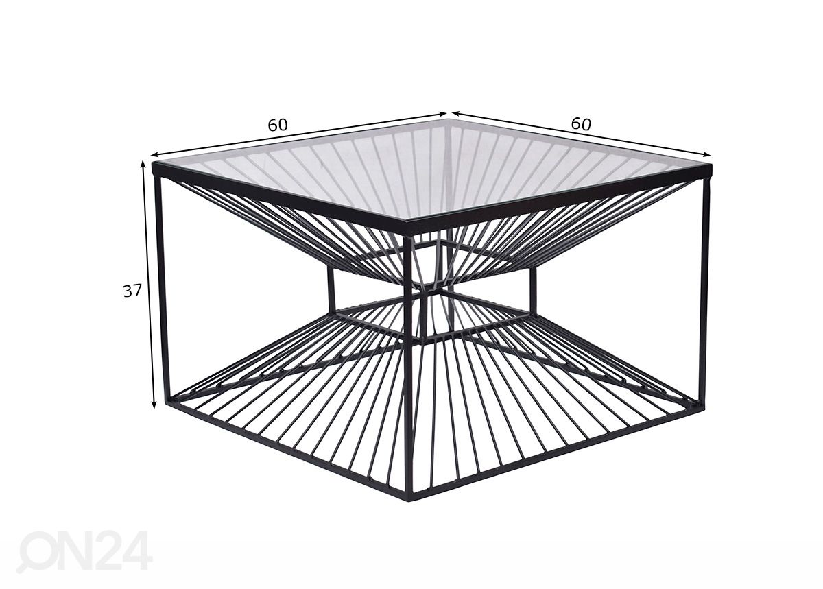 Sohvapöytä Illusion Ø 60 cm kuvasuurennos mitat