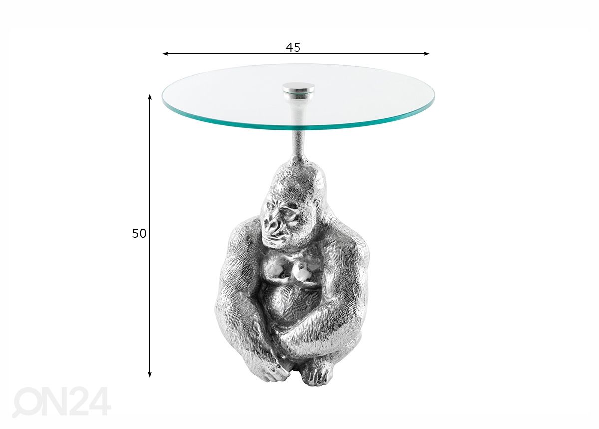 Sohvapöytä Kong Ø 45 cm kuvasuurennos mitat