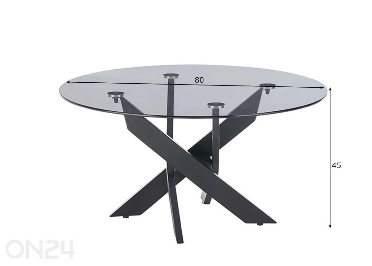 Sohvapöytä Kopenhagen kuvasuurennos mitat