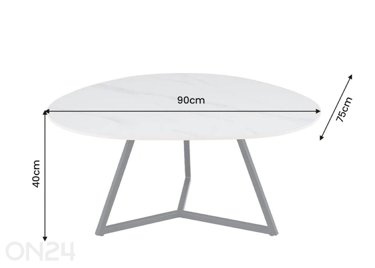 Sohvapöytä Marvelous 90 cm kuvasuurennos