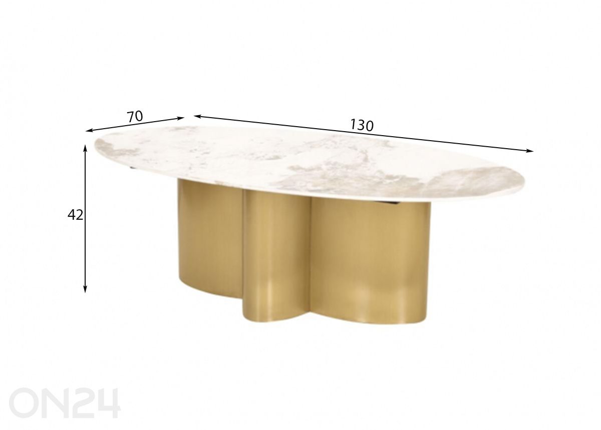 Sohvapöytä Modig kuvasuurennos mitat