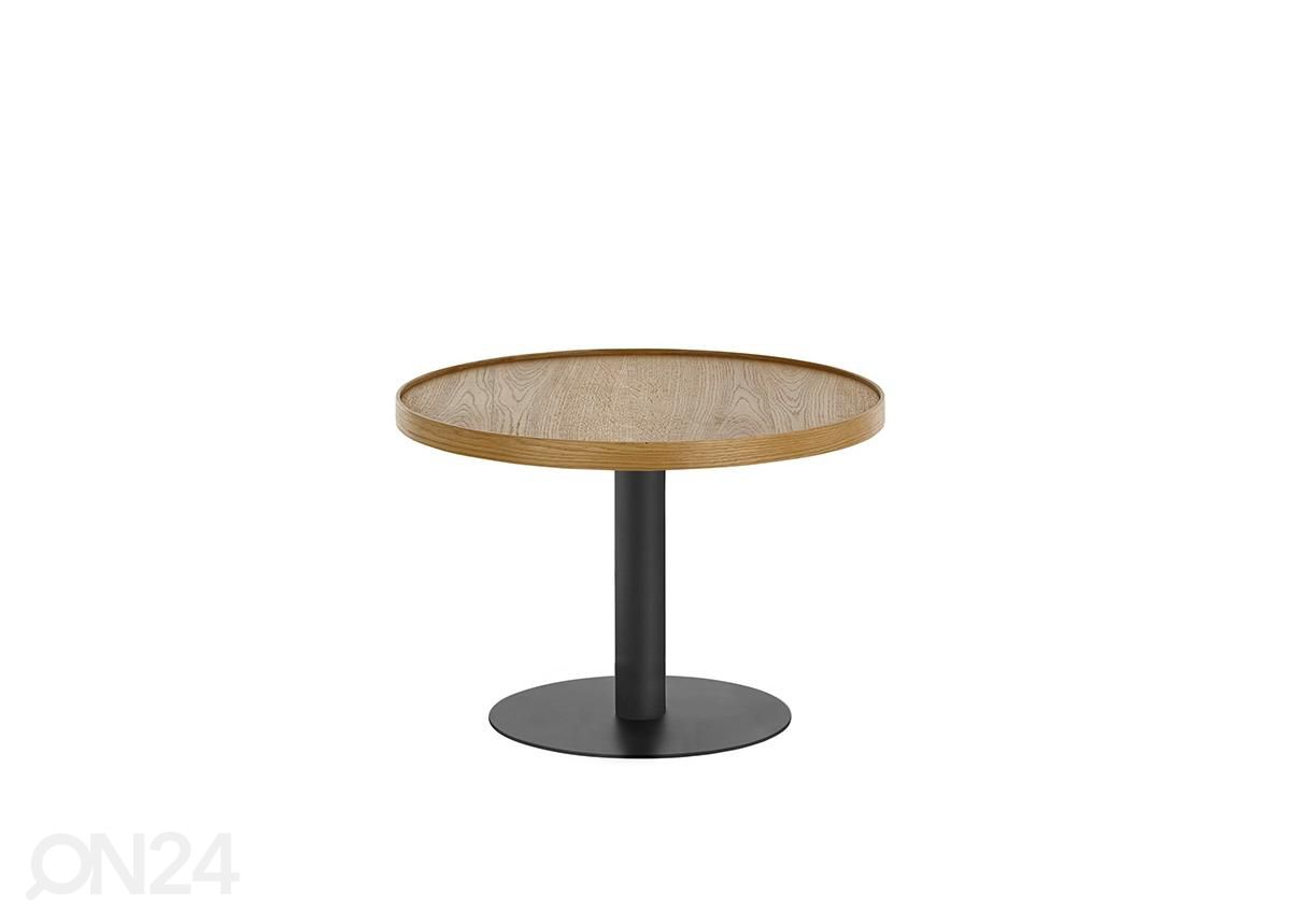 Sohvapöytä Monteverde tammi / musta Ø60 cm kuvasuurennos
