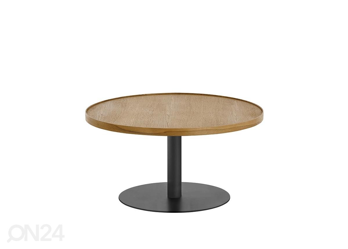 Sohvapöytä Monteverde tammi / musta Ø80 cm kuvasuurennos
