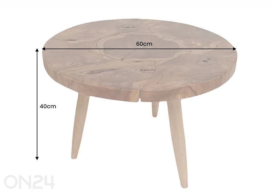 Sohvapöytä Mosaik kuvasuurennos mitat