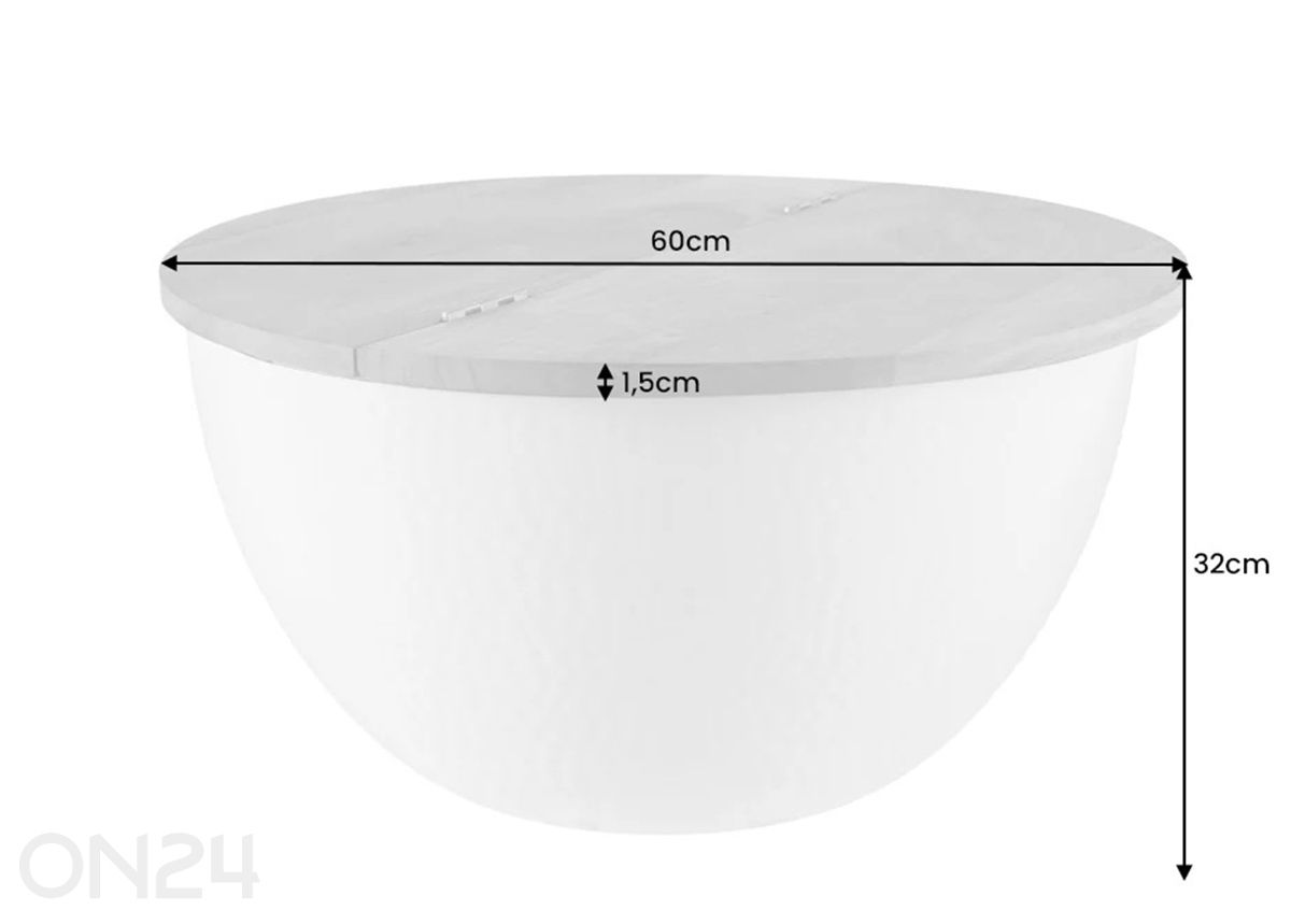 Sohvapöytä Orient kuvasuurennos mitat