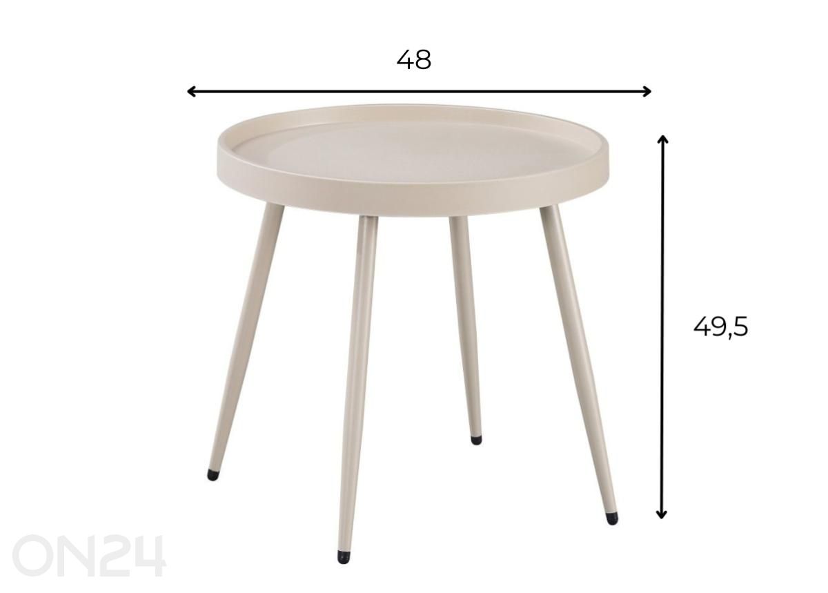 Sohvapöytä Palmetto In&Out D49.5 kuvasuurennos mitat