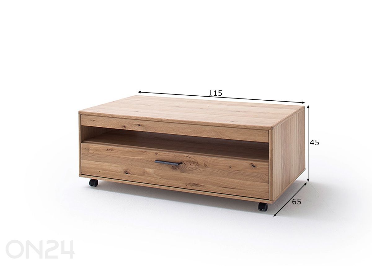 Sohvapöytä Portland kuvasuurennos mitat