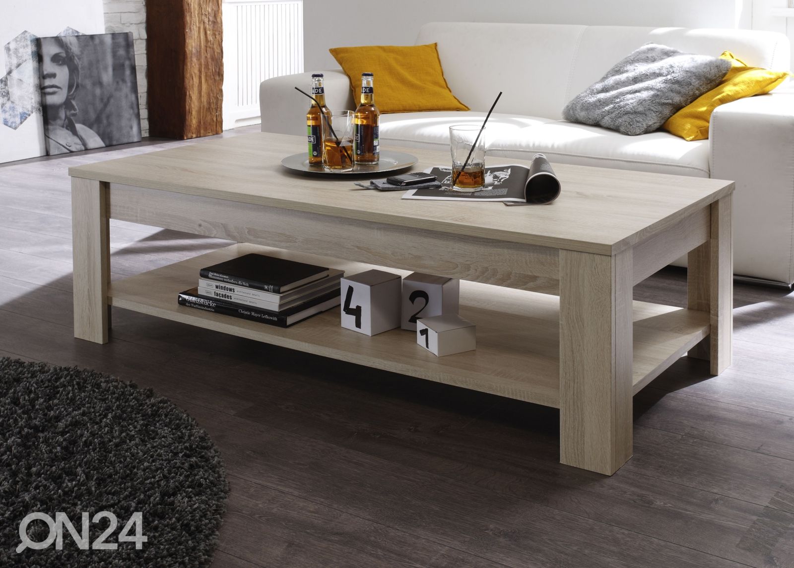 Sohvapöytä Rustica 140x68 cm kuvasuurennos
