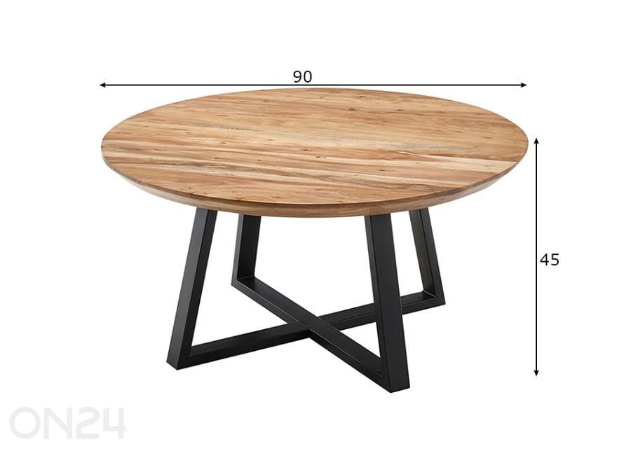 Sohvapöytä Safaga kuvasuurennos mitat